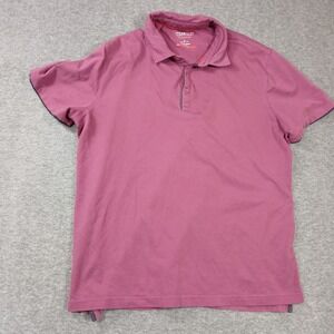 Awearness Kenneth Cole Men Slim Fit Awear-Tech Polo Shirt Burgundy Large RN77219